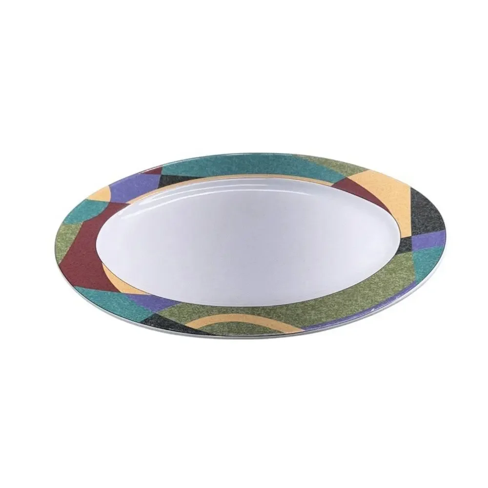 Vintage Studio Nova Impulse 14 in Oval Serving Platter Tray Y2262 Geometric